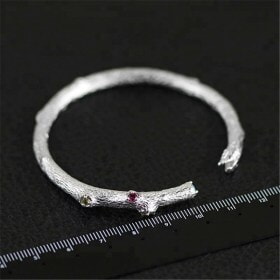 Top-quality-pure-silver-Tree-Branch-cuff (5)